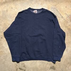 Vintage 90s BVD Navy Blank Heavyweight Sweatshirt